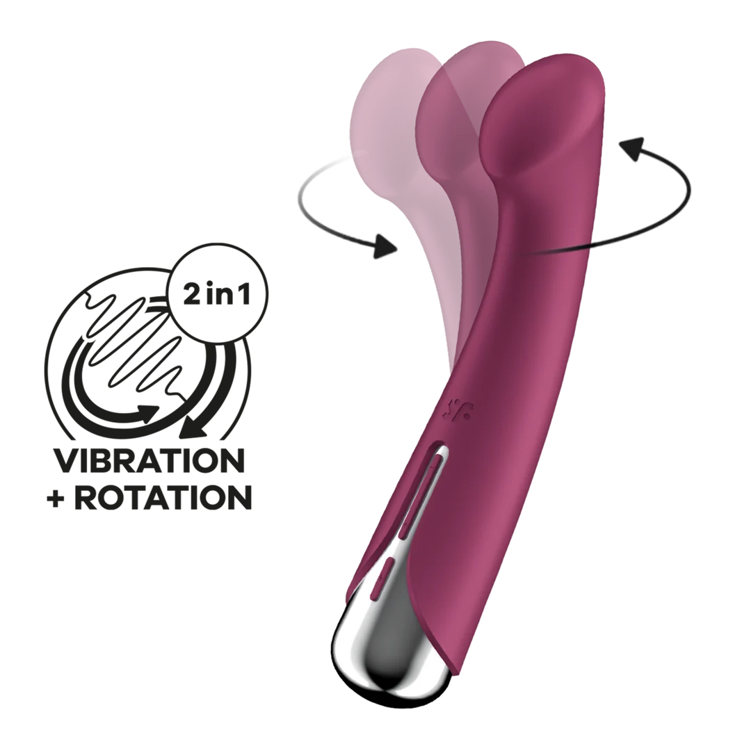 Vibrador Satisfyer para el punto G con 12 modos de vibración, rojo - Imagen 5