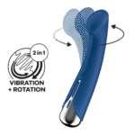 Vibrador Satisfyer para el punto G con 12 modos de vibración, rojo - Imagen 11