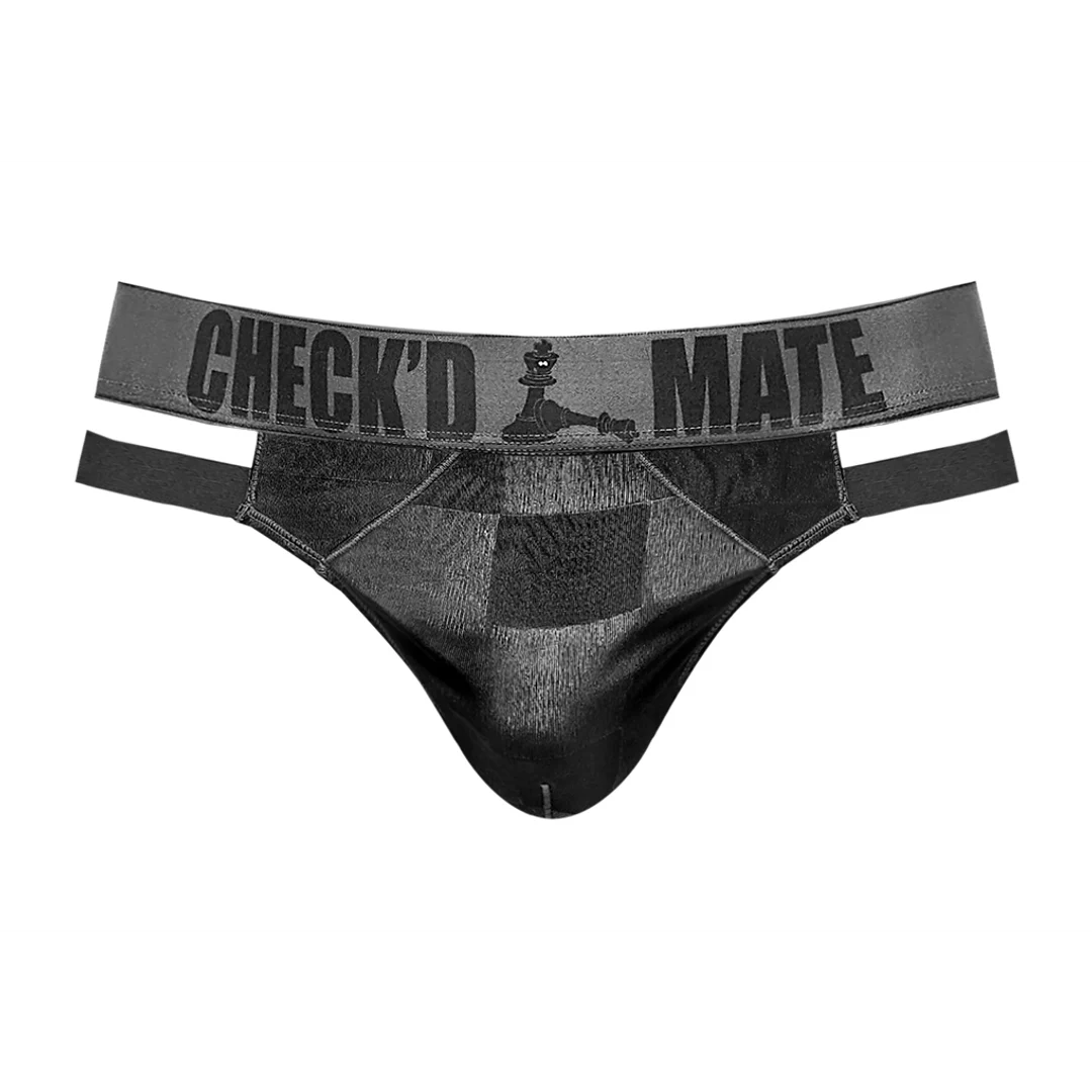 Tanga sexy con aberturas y estampado de cuadros para un look sensual – Male Power - Imagen 5
