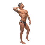 Tanga sexy con aberturas y estampado de cuadros para un look sensual – Male Power - Imagen 2
