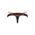 Tanga sexy con tiras deportivas y paneles de red para un look atlético – LIN