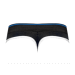Male Power Panel Thong L/XL negro y rojo - Imagen 11