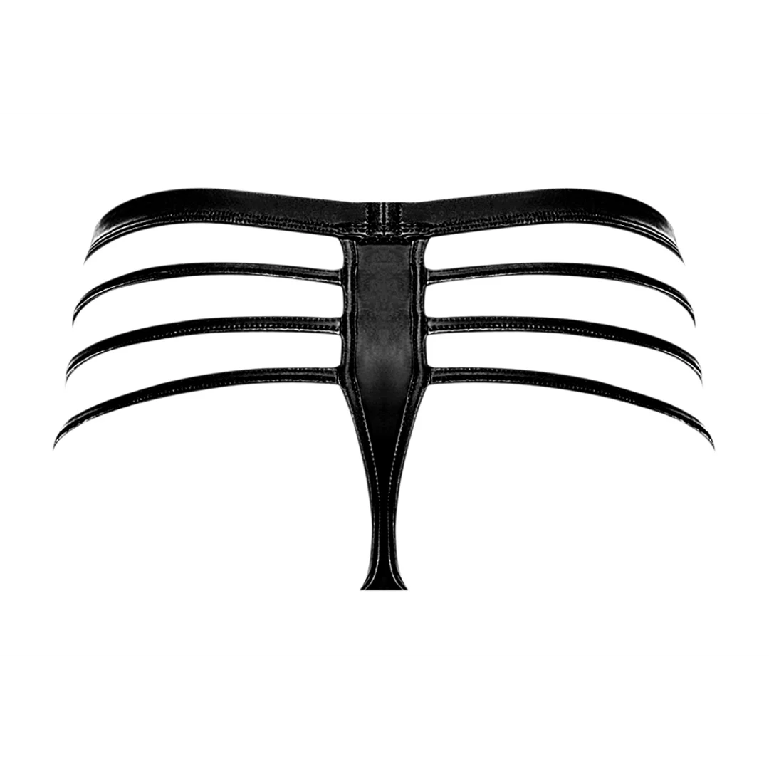 Tanga Cage negro de Male Power - Imagen 4