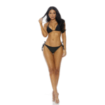 Conjunto de bikini Tolu con kimono, negro, talla M - Imagen 12