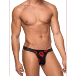 Male Power microtanga con anillo para el pene rojo - Imagen 8