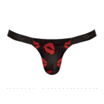 Male Power microtanga con anillo para el pene rojo - Imagen 10