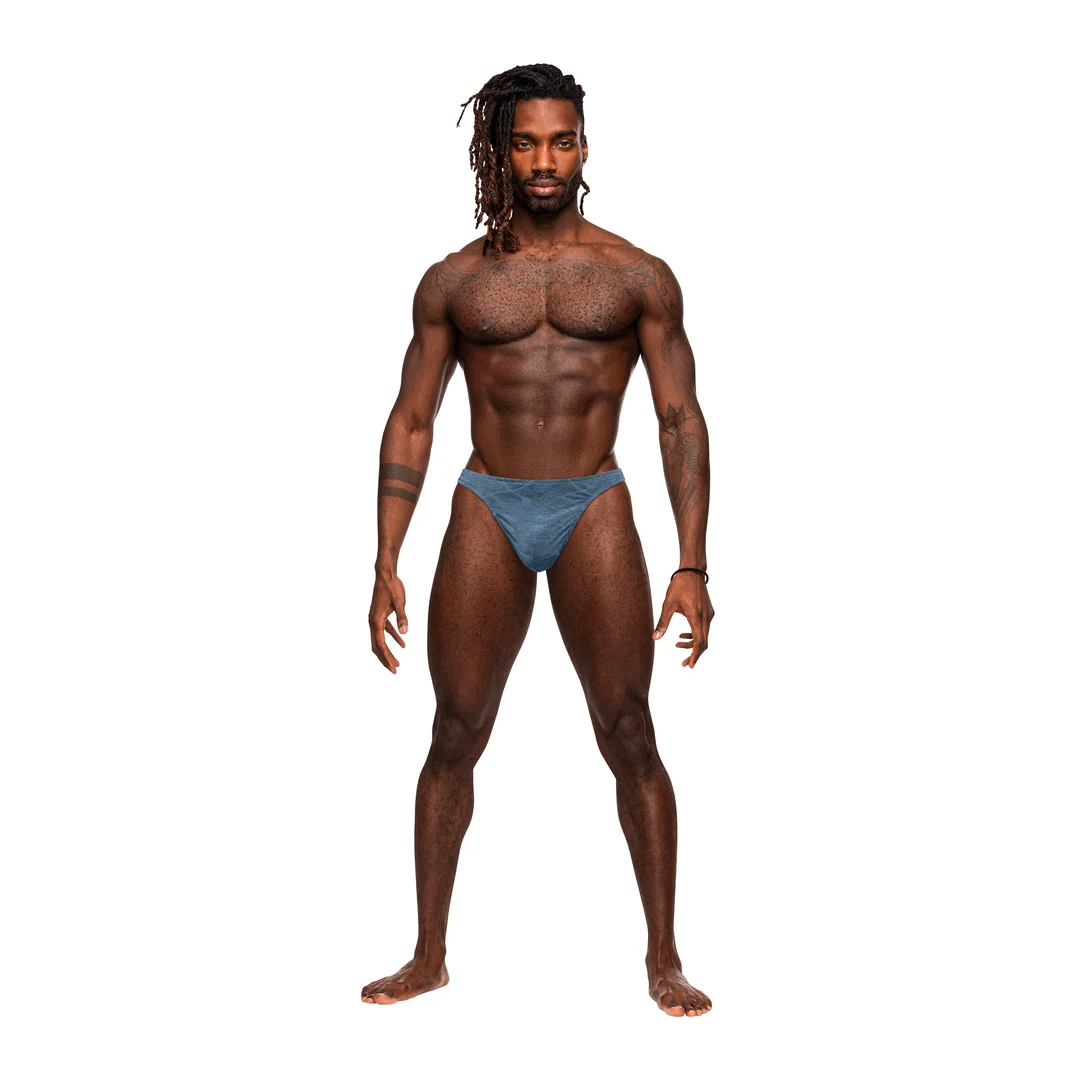Tanga masculina con bolsa moldeada para una mayor cobertura y comodidad, Male Power - Imagen 3