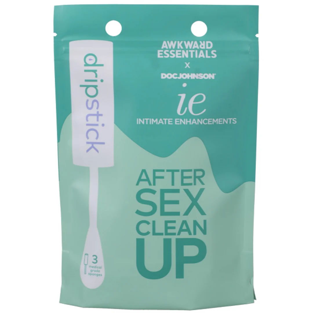 Dripstick – Esponja de higiene después del sexo para absorber el exceso de fluidos – Unisex – Paquete de 3 - Imagen 1