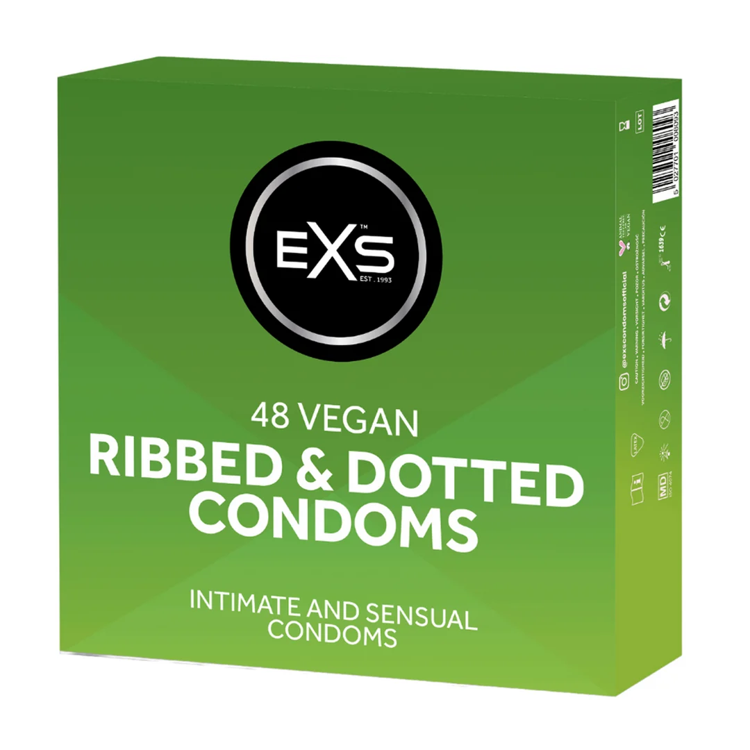 Preservativos EXS Ribbed and Dotted, 48 unidades - Imagen 3