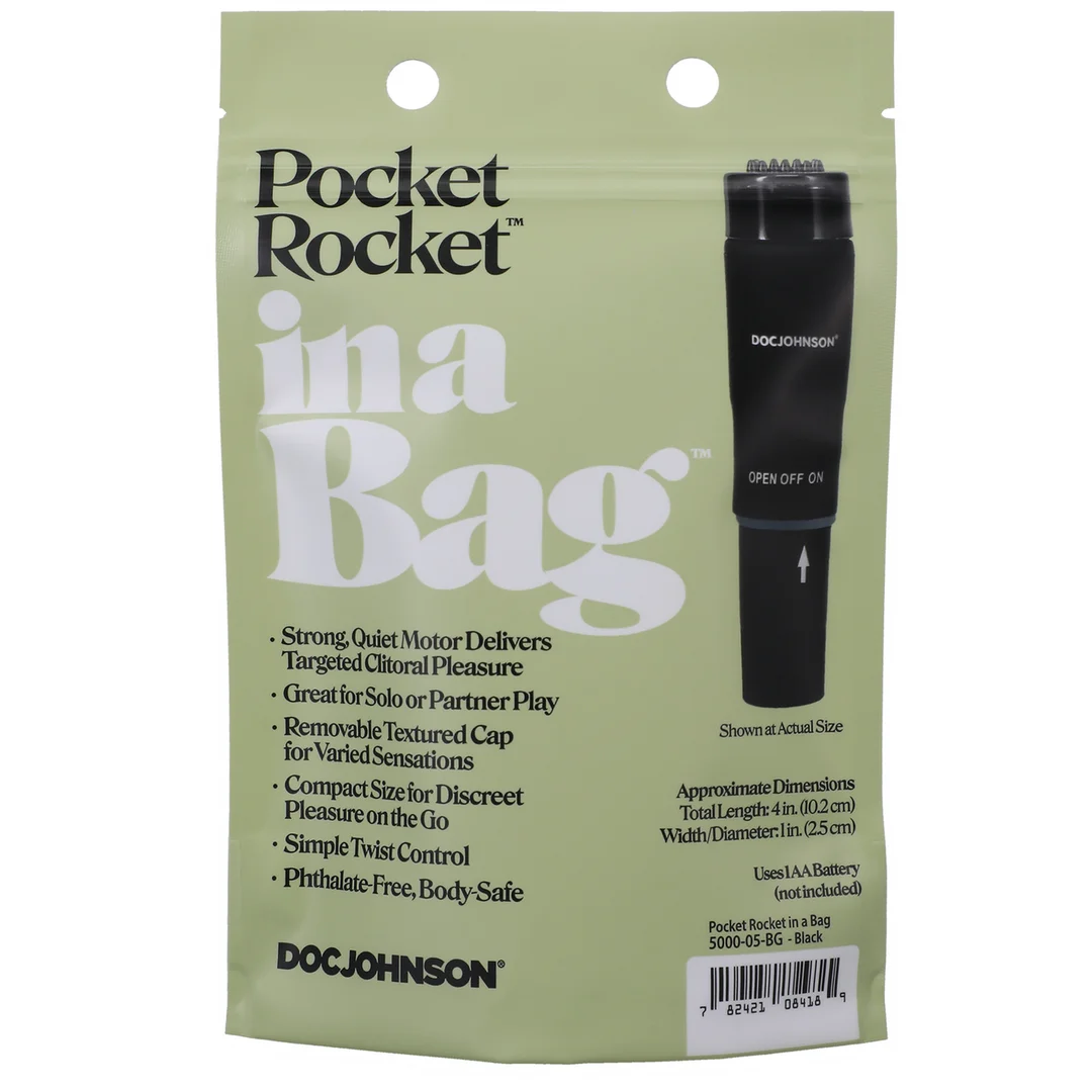 Mini vibrador para estimulación clitoriana localizada, Doc Johnson Pocket Rocket Doc Johnson - Imagen 2