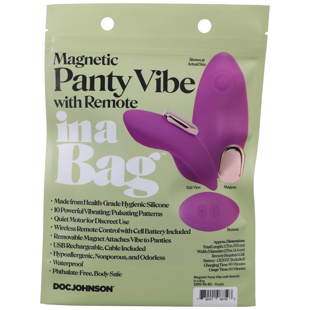 Vibrador para braguitas magnético con mando a distancia - Imagen 2