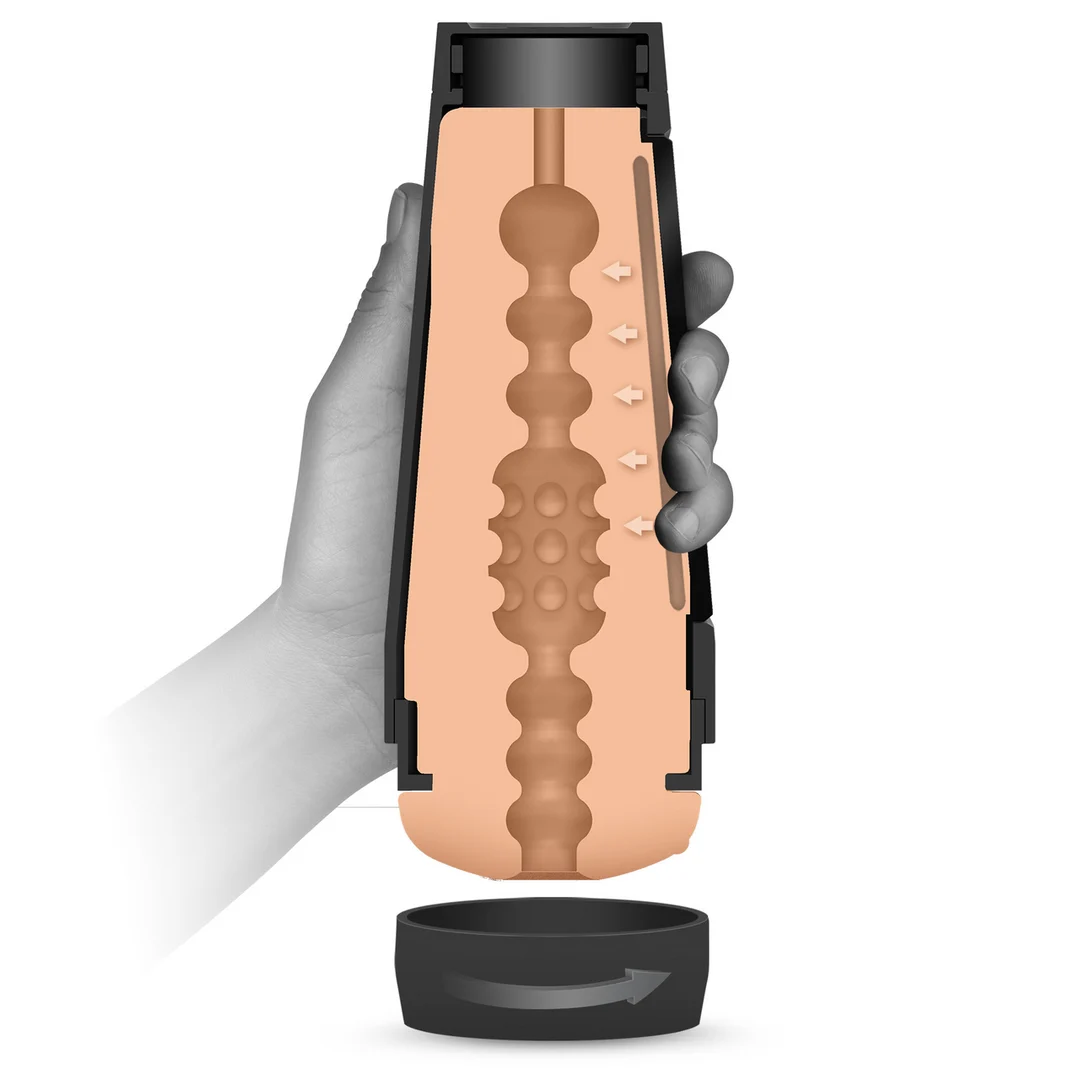 Masturbador vaginal con placa de presión regulable – ULTRASKYN - Imagen 5