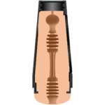 Vagina masturbadora con empuñadura flexible – masturbador ULTRASKYN - Imagen 5