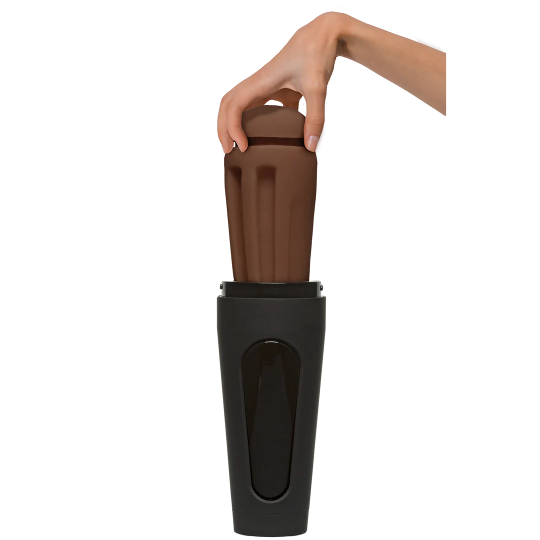 Masturbador vaginal con exterior rígido, Vanilla - Imagen 6