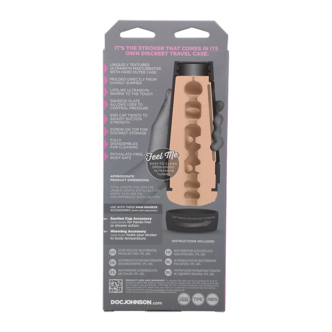 Masturbador vaginal con succión regulable – Vainilla - Imagen 2
