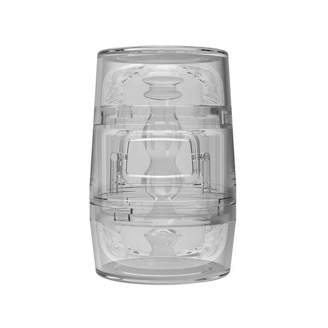 Masturbador masculino con carcasa transparente – ULTRASKYN - Imagen 2