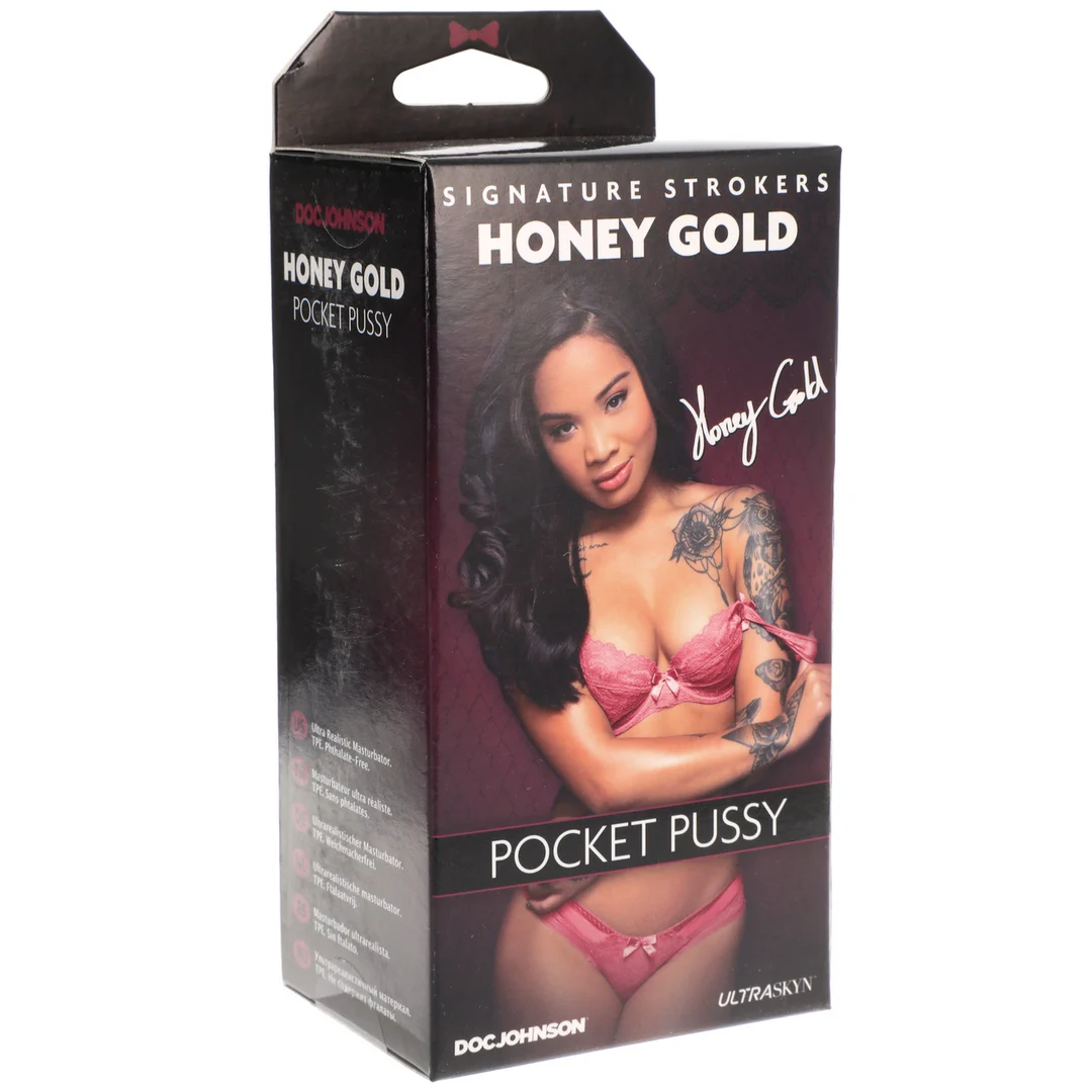 Doc Johnson Honey Gold ULTRASKYN masturbador de bolsillo - Imagen 1