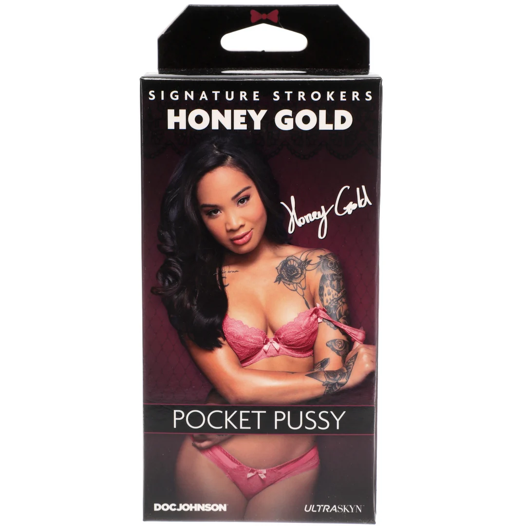 Doc Johnson Honey Gold ULTRASKYN masturbador de bolsillo - Imagen 2