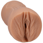 Masturbador vaginal con interior texturizado, color vainilla - Imagen 4