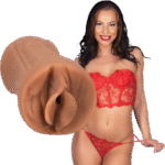 Masturbador vaginal con textura realista, Caramel - Imagen 5