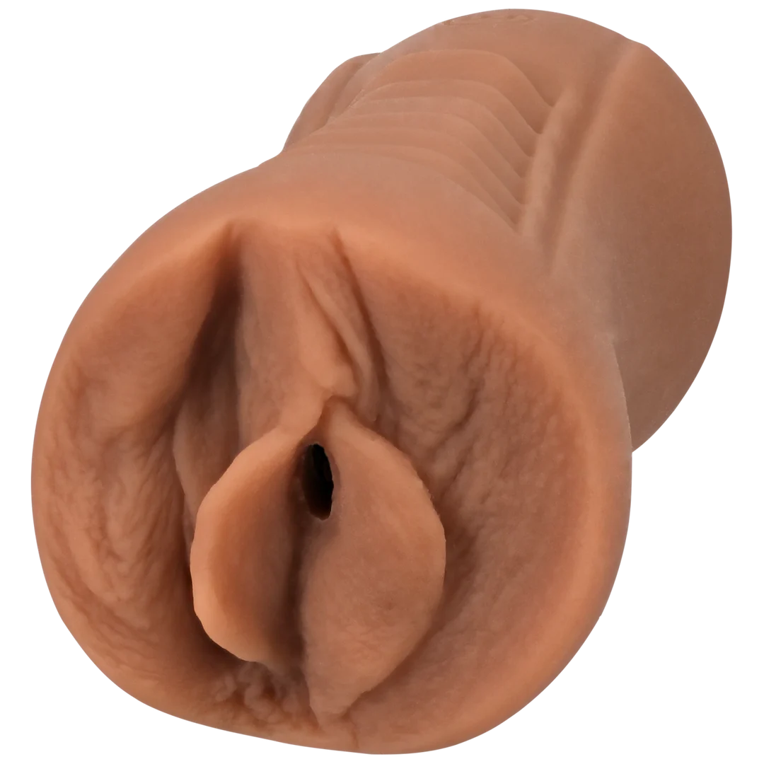 Masturbador vaginal con textura realista, Caramel - Imagen 4