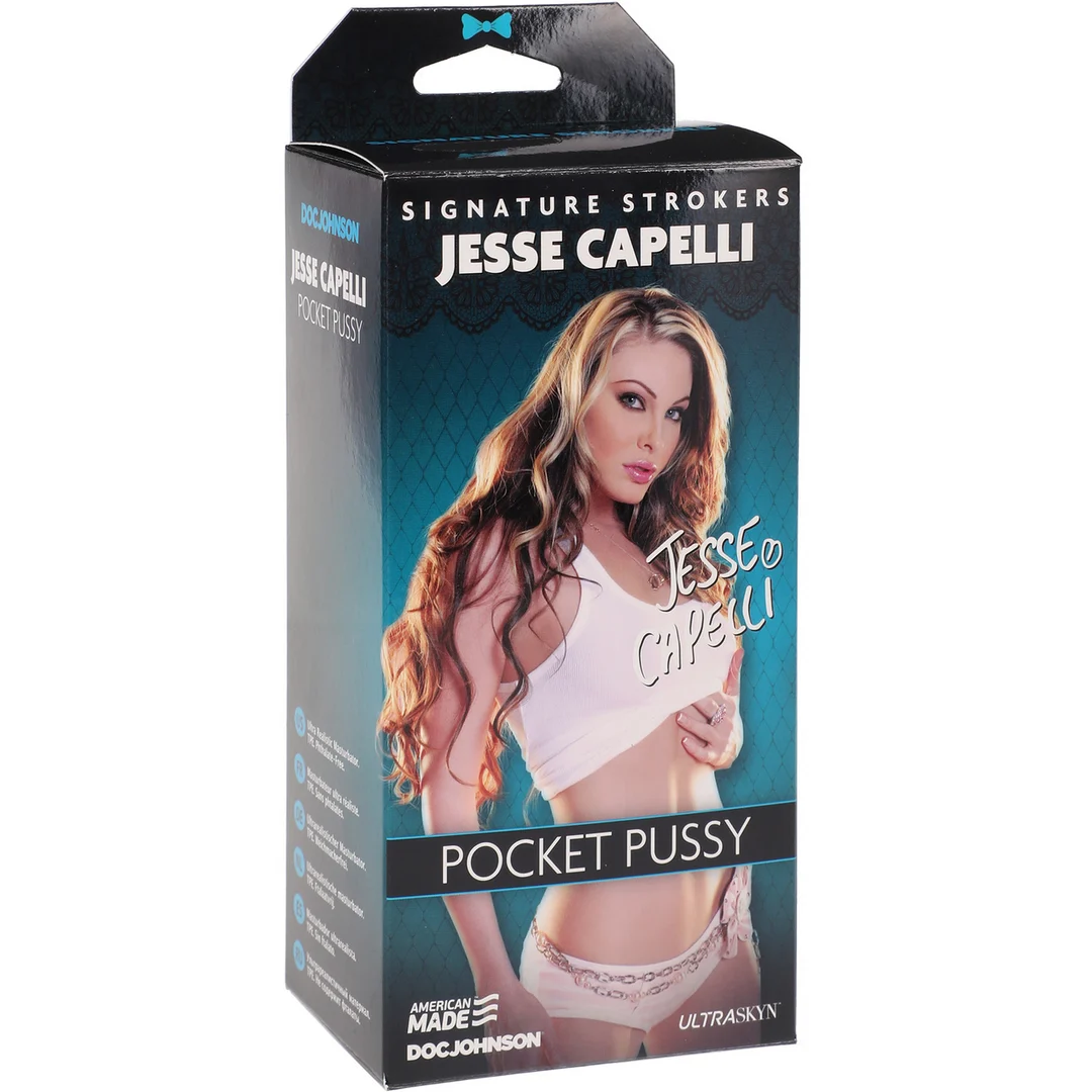 Masturbador vaginal con interior estriado – ULTRASKYN Pocket Pussy - Imagen 1