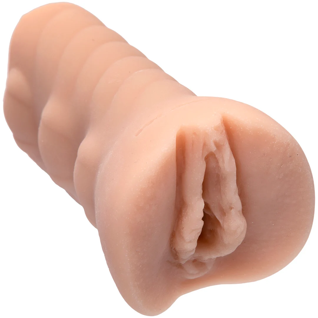 Masturbador vaginal con interior estriado – ULTRASKYN Pocket Pussy - Imagen 4