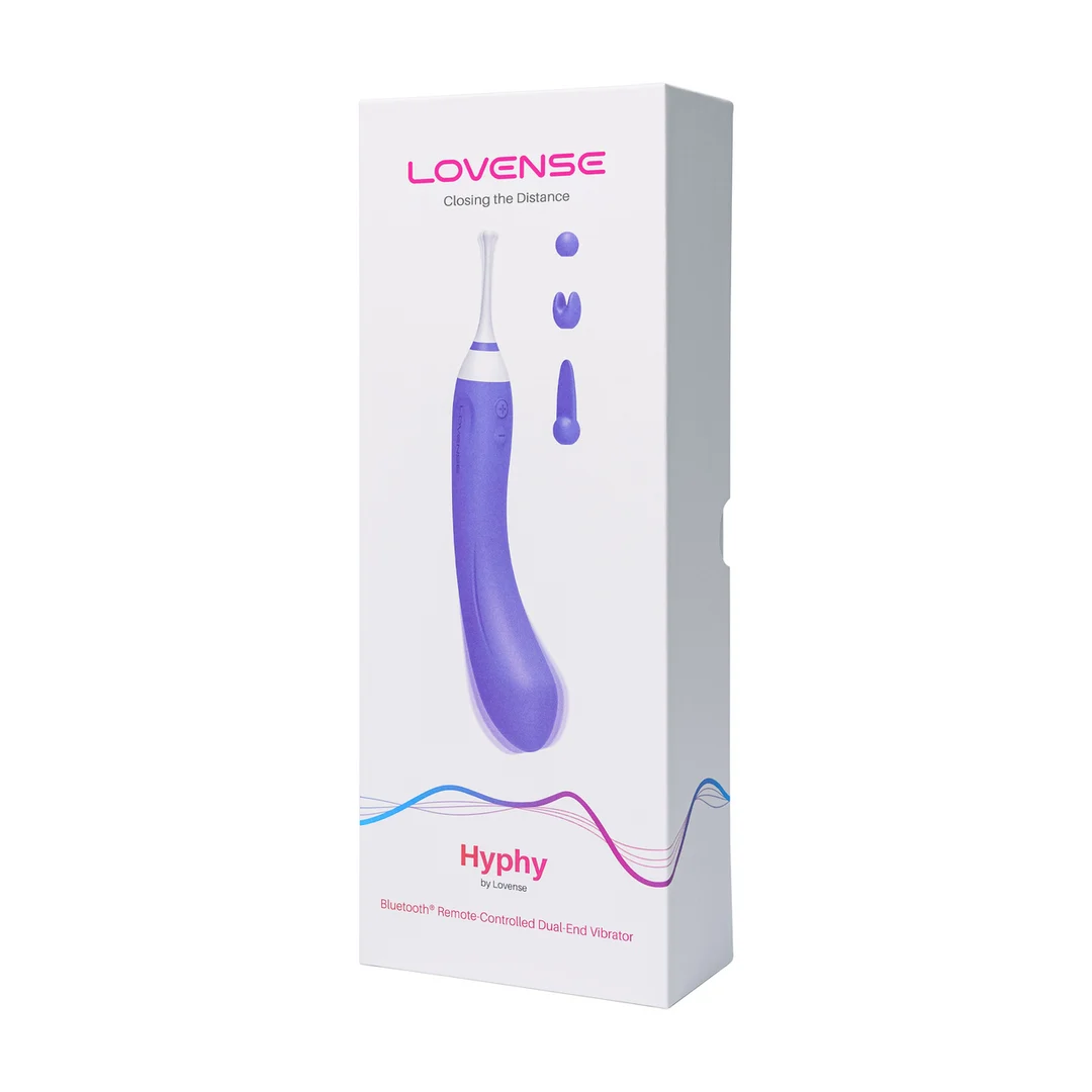Vibrador dúo Lovense con mando a distancia, morado - Imagen 1