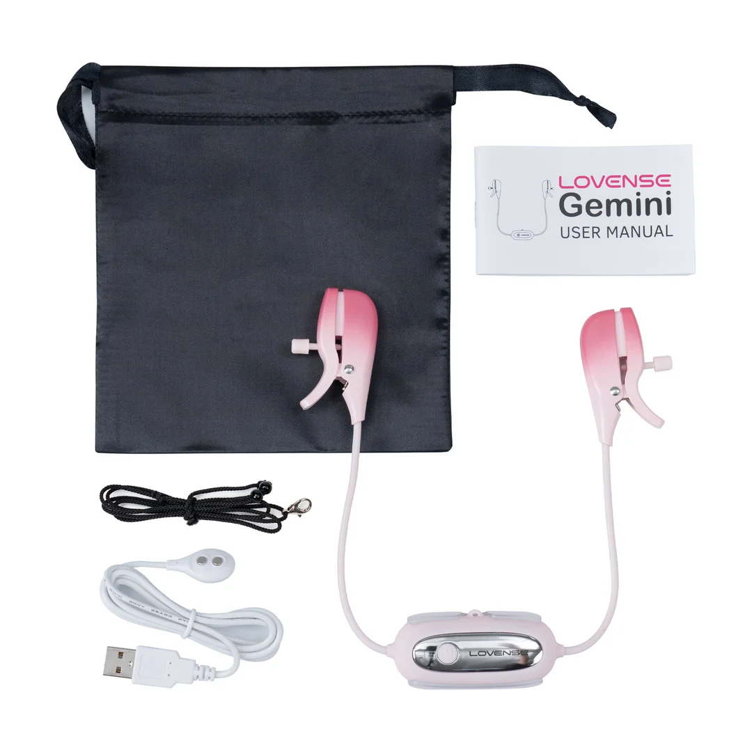 Pinzas para pezones con vibraciones intensas – Gemini - Imagen 6