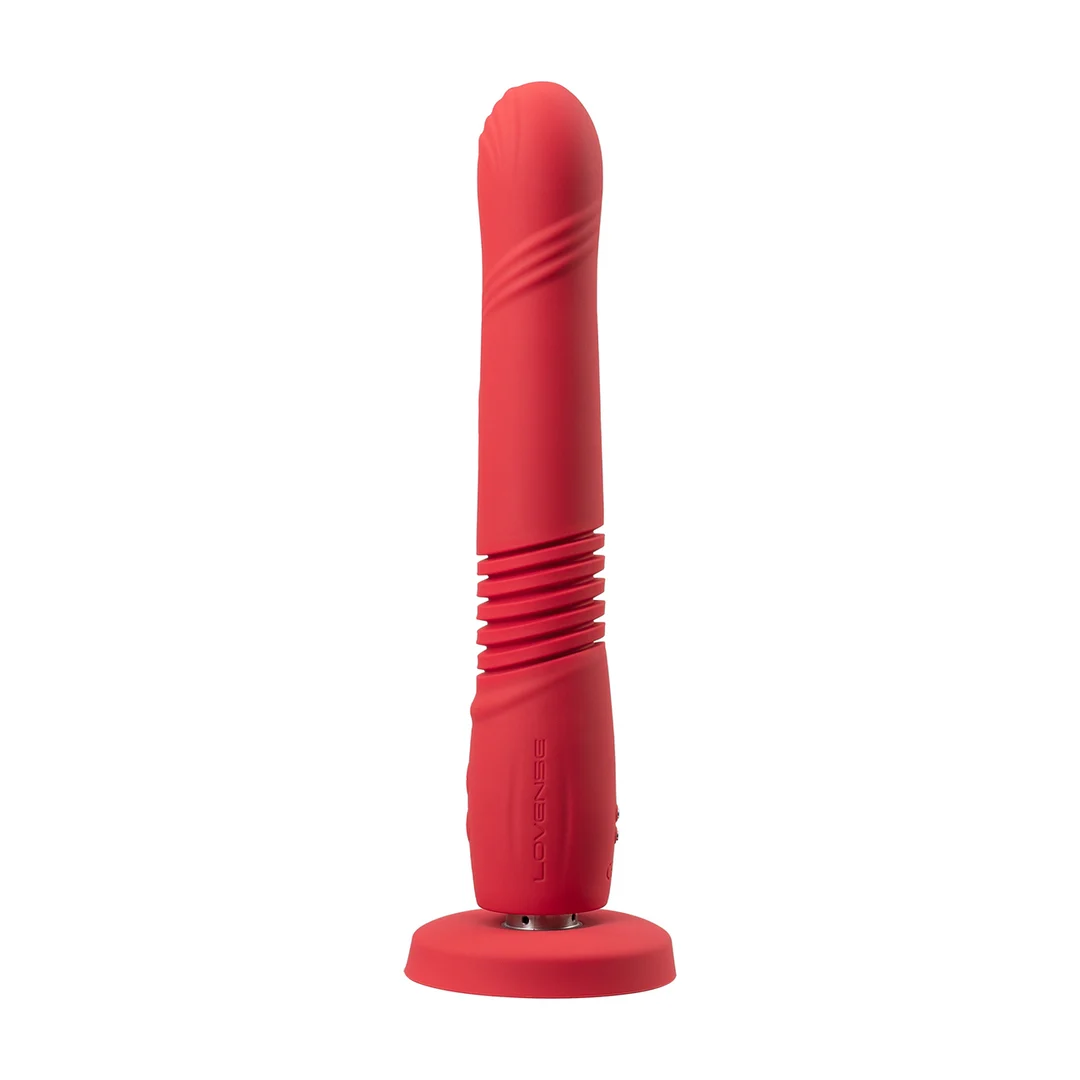 Vibrador con movimientos de empuje y vibración controlados por app, rojo Lovense Lovense - Imagen 4