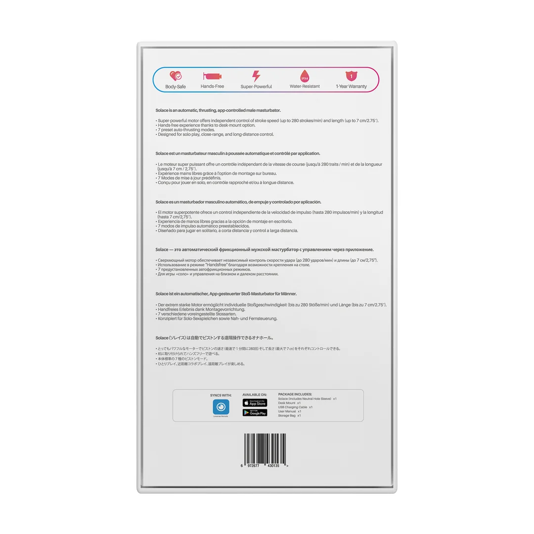 Masturbador automático con control mediante app – Negro - Imagen 2