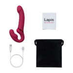 Dildo doble sin arnés con cuello ajustable – Lapis - Imagen 6