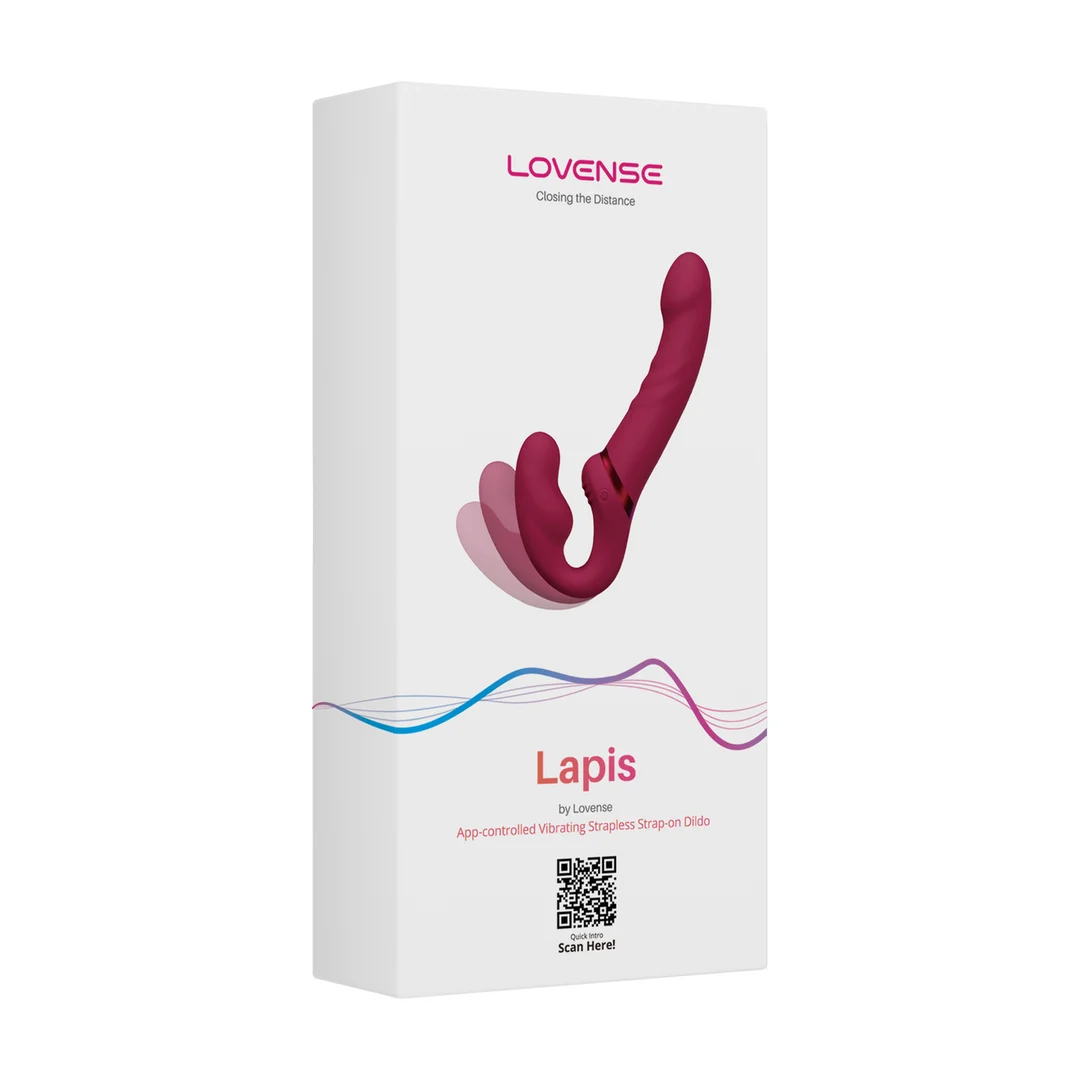 Dildo doble sin arnés con cuello ajustable – Lapis - Imagen 1