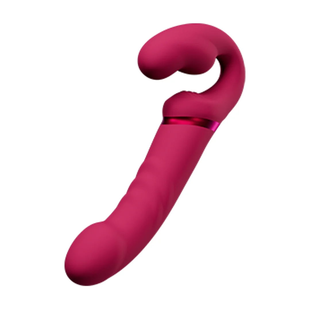 Dildo doble sin arnés con cuello ajustable – Lapis - Imagen 5