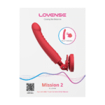 Vibrador Touch-Sense con ventosa, manos libres – Lovense rojo Lovense