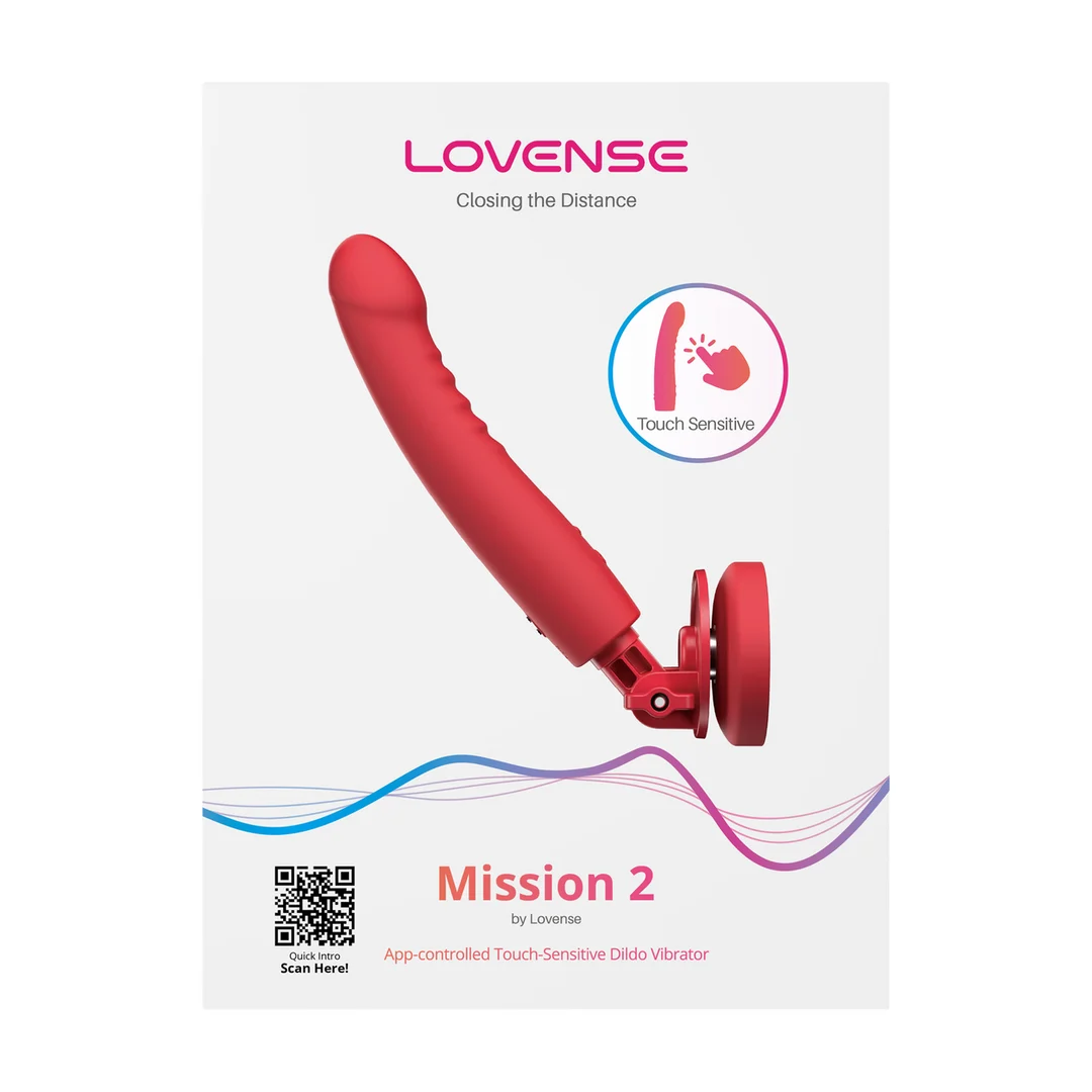 Vibrador Touch-Sense con ventosa, manos libres – Lovense rojo Lovense - Imagen 1