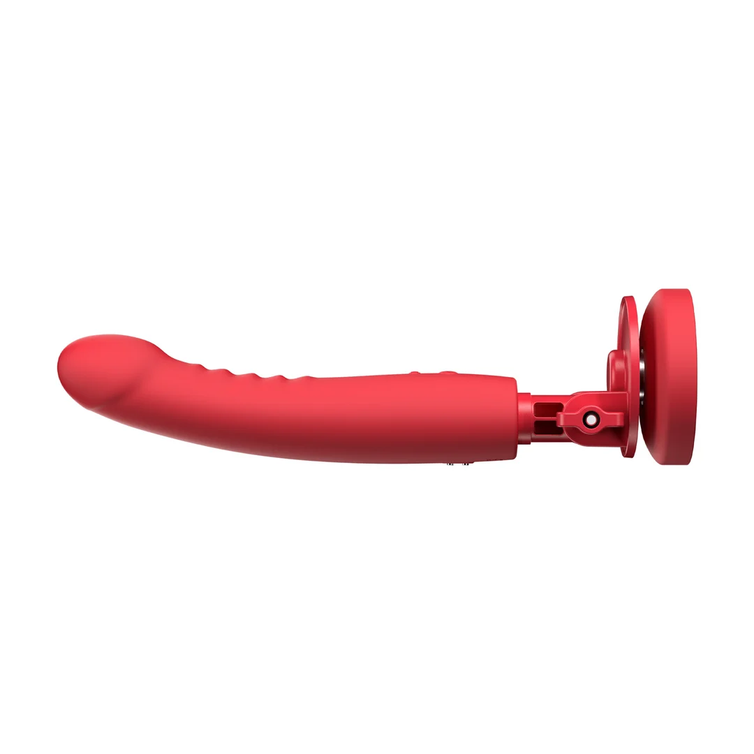 Vibrador Touch-Sense con ventosa, manos libres – Lovense rojo Lovense - Imagen 4