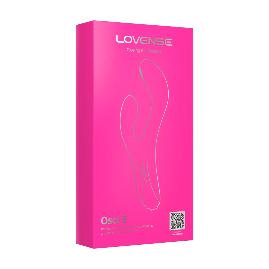6972677430432-2 Vibrador rabbit de Lovense – oscilante, con calor y mando a distancia, rosa Lovense - Imagen 1