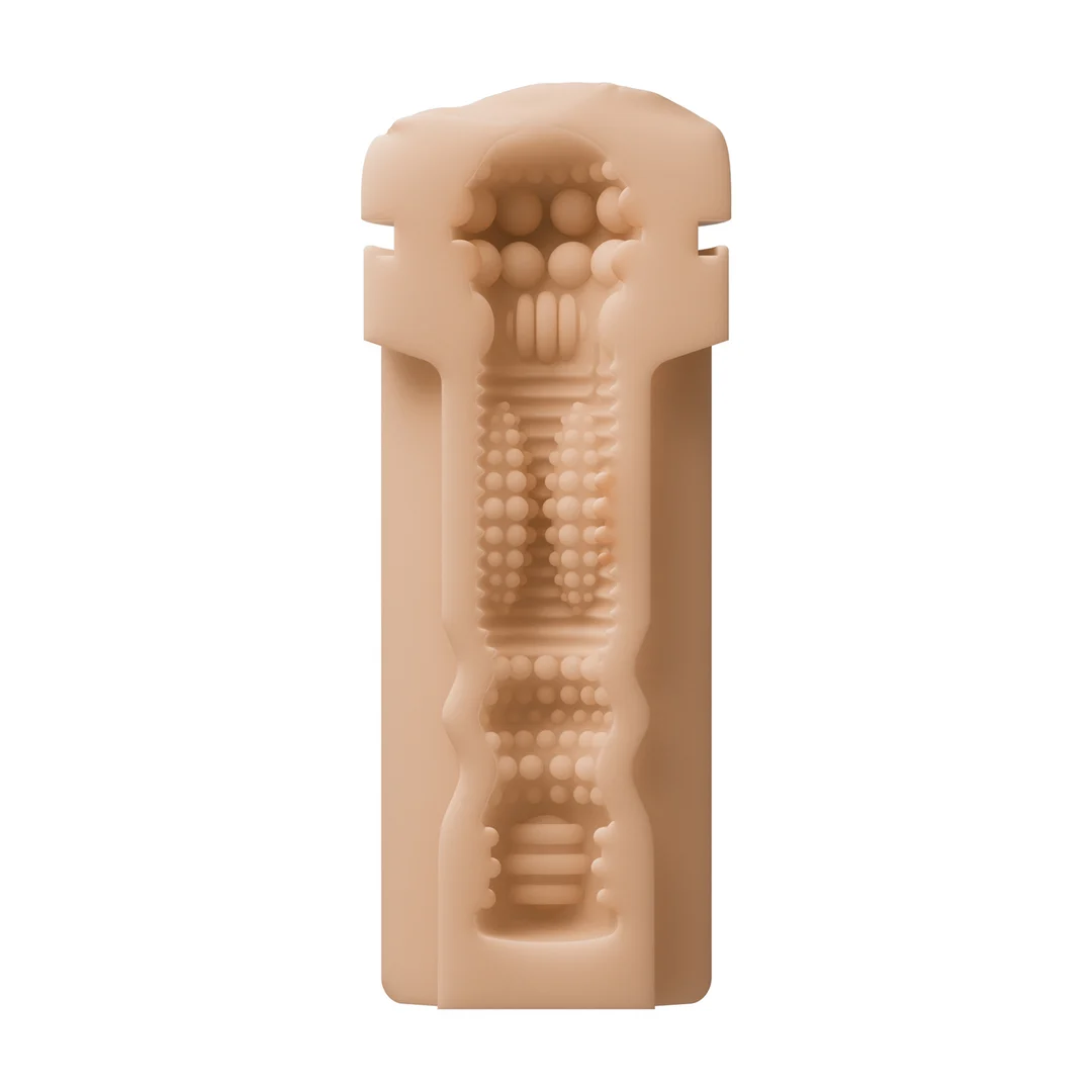 Masturbador vaginal con funda suave – Carne - Imagen 4