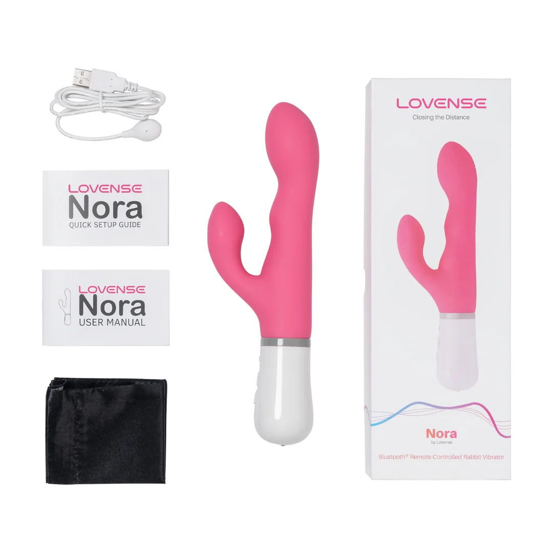 Vibrador tipo rabbit – control remoto por Bluetooth – rosa Lovense Lovense - Imagen 3