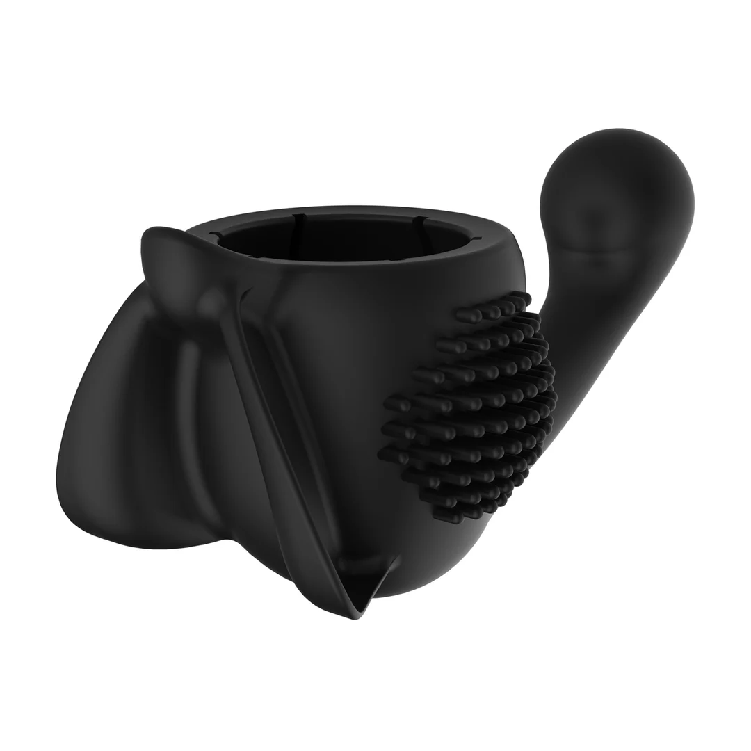Vibrador tipo wand con diseño curvo, negro, Lovense - Imagen 2