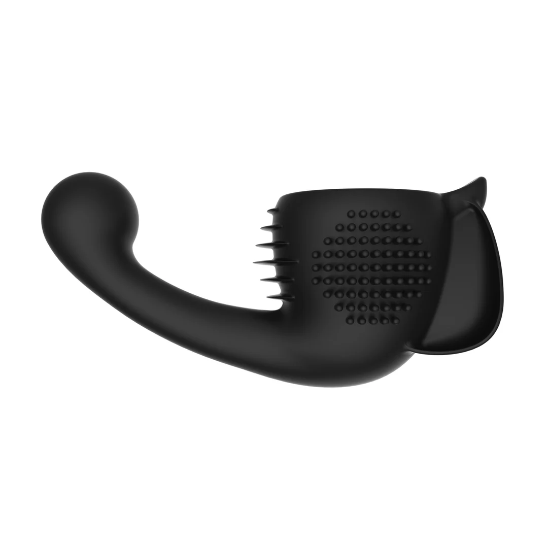 Vibrador tipo wand con diseño curvo, negro, Lovense - Imagen 3
