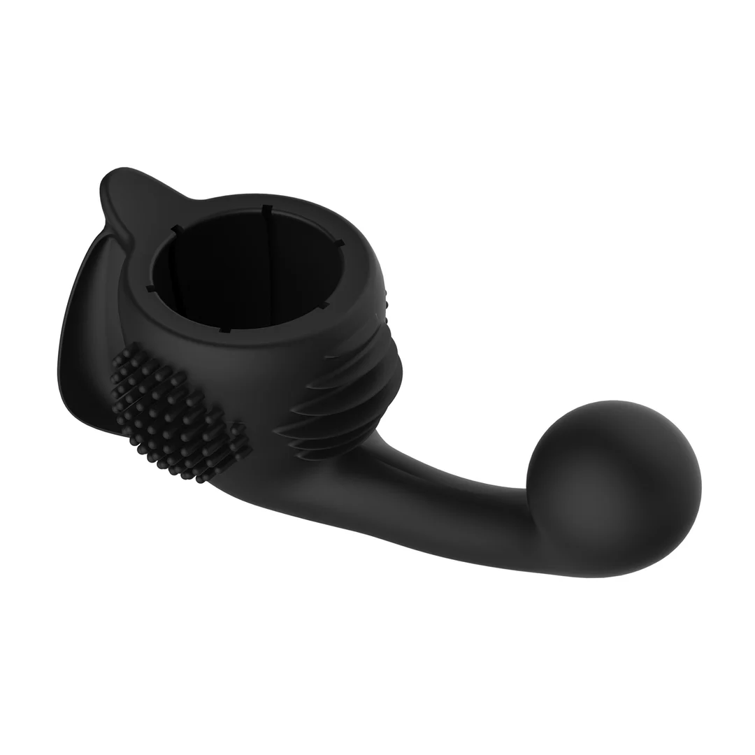 Vibrador tipo wand con diseño curvo, negro, Lovense - Imagen 4