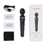 Vibrador tipo wand con control mediante app Bluetooth, Lovense Domi 2 negro Lovense - Imagen 3