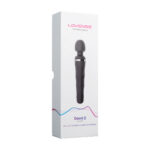 Vibrador tipo wand con control mediante app Bluetooth, Lovense Domi 2 negro Lovense