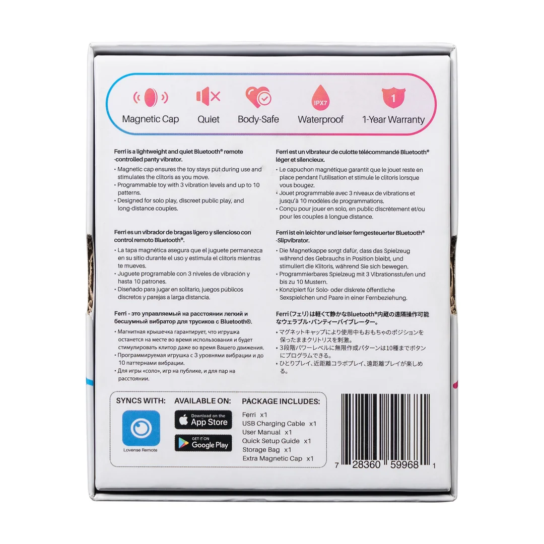 Vibrador de clítoris con control mediante app – Ferri Lovense - Imagen 2