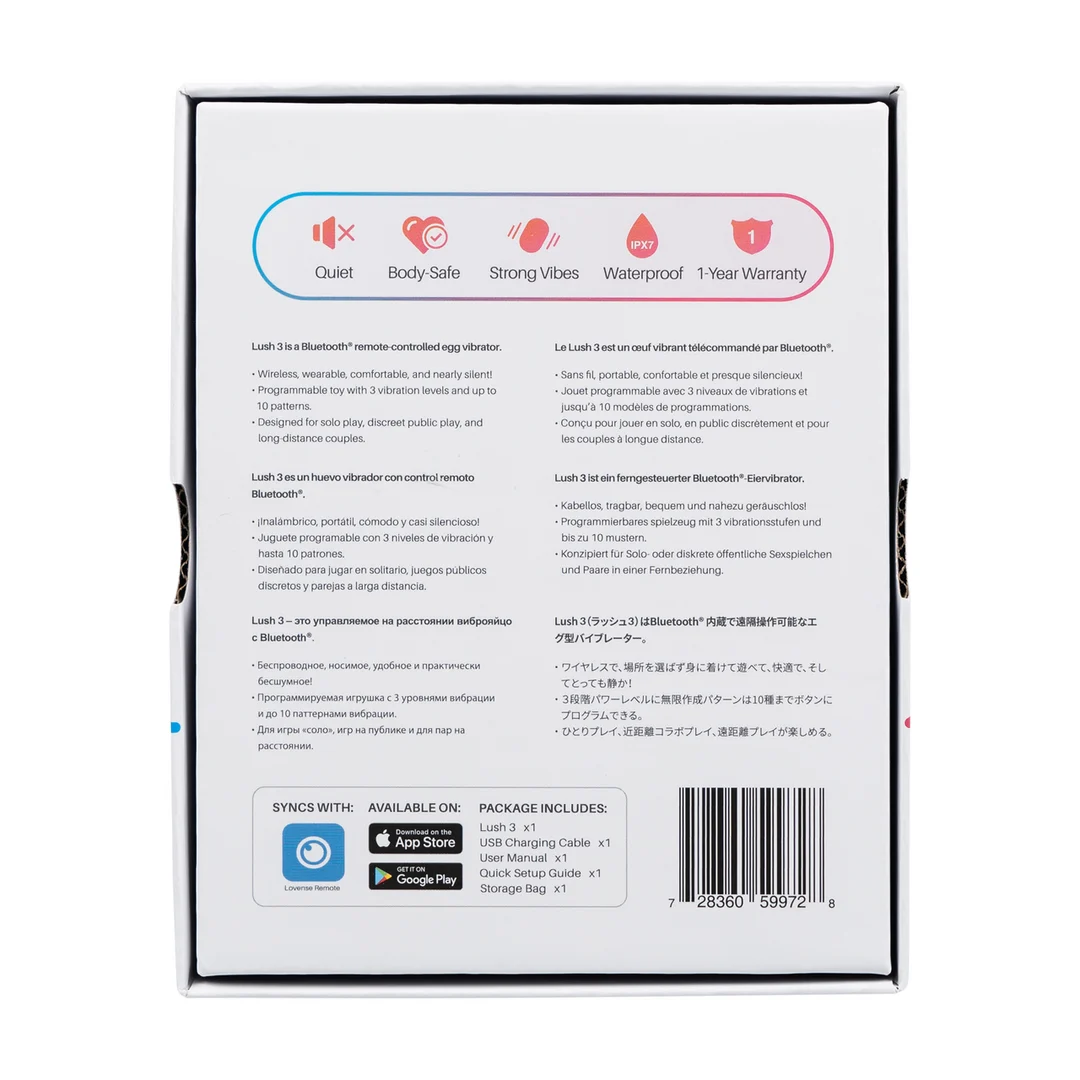 huevo vibrador, portátil y con control desde la app, Lovense rosa Lovense - Imagen 2