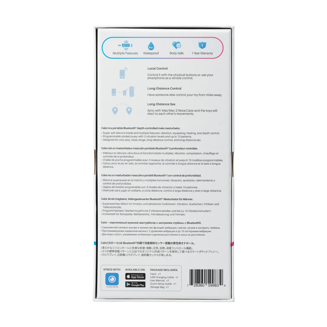 Masturbador vaginal con mando a distancia por Bluetooth, negro - Imagen 2