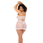 Babydoll con bustier de encaje y tanga para realzar tus curvas – LIN - Imagen 2