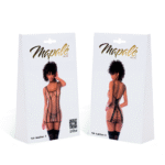 Babydoll sexy de rejilla transparente y satén para una silueta seductora – LIN - Imagen 7